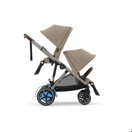 Slika za Cybex® Dječja kolica e-Gazelle™ S Almond Beige (Taupe Frame)