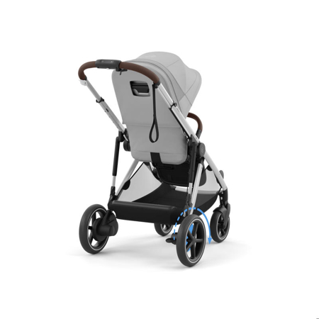 Cybex® Otroški voziček e-Gazelle™ S Stone Grey (Silver Frame)