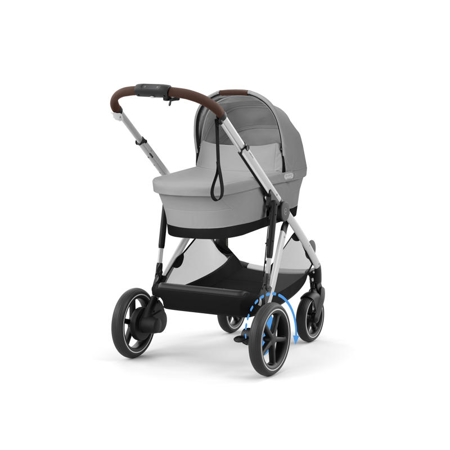 Cybex® Otroški voziček e-Gazelle™ S Stone Grey (Silver Frame)