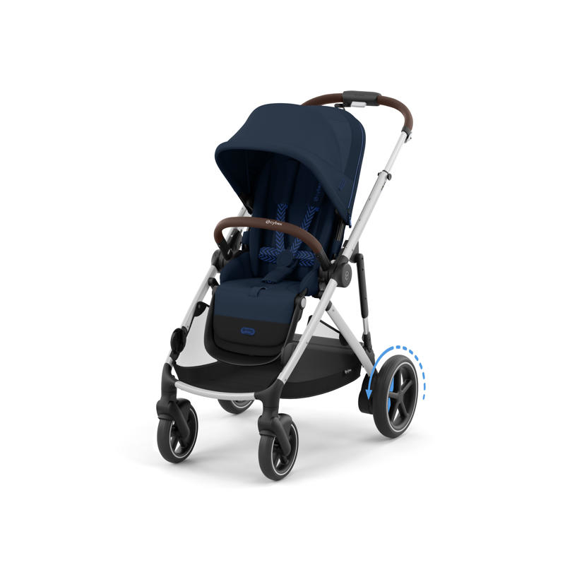 Cybex® Otroški voziček e-Gazelle™ S Ocean Blue (Silver Frame)
