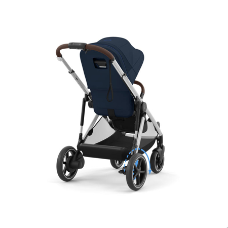 Cybex® Otroški voziček e-Gazelle™ S Ocean Blue (Silver Frame)