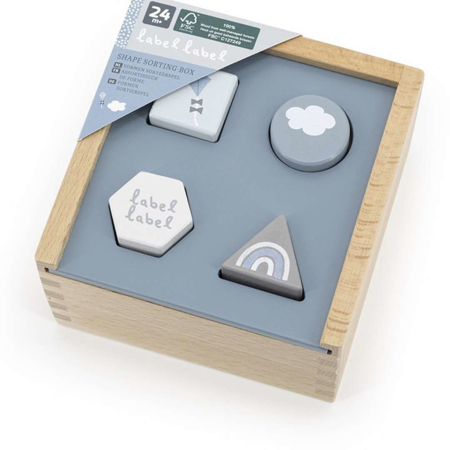 Slika za Label Label® Drvena didaktička kutija s likovima Blue