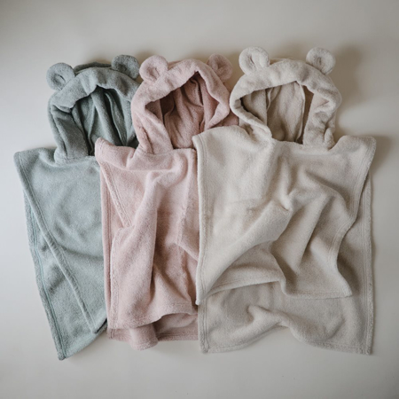 Picture of Mushie® Poncho Towel (1-3 Y) Bear Blush