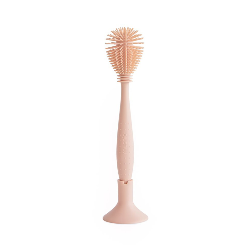 Mushie® Silikonska krtačka za čiščenje Blush