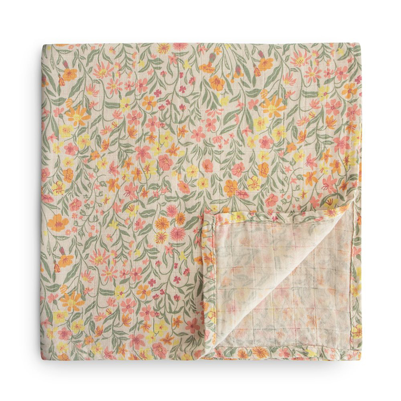 Mushie® Tetra plenička Pastel Blooms 120x120