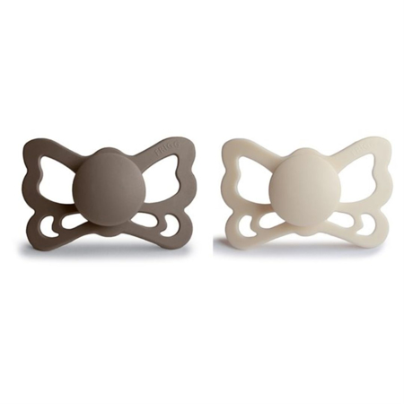 Frigg® Anatomska Duda iz silikona Butterfly Portobello/Cream