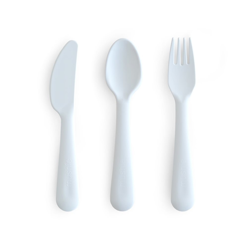 Mushie® Otroški pribor 3-delni Powder Blue