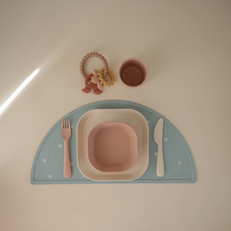 Slika za Mushie® Dječji pribor 3-dijelni Blush