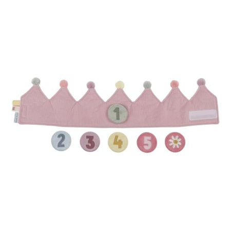 Little Dutch® Rojstnodnevna krona s številkami Pink