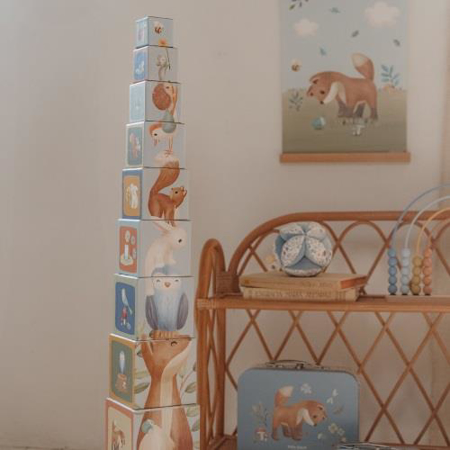 Little Dutch® Piramida iz kock Forest Friends FSC
