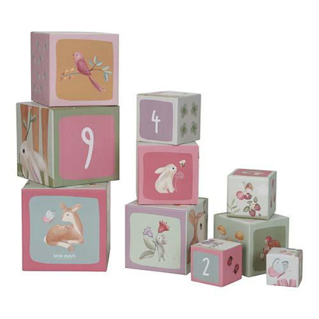 Little Dutch® Piramida iz kock Fairy Garden FSC