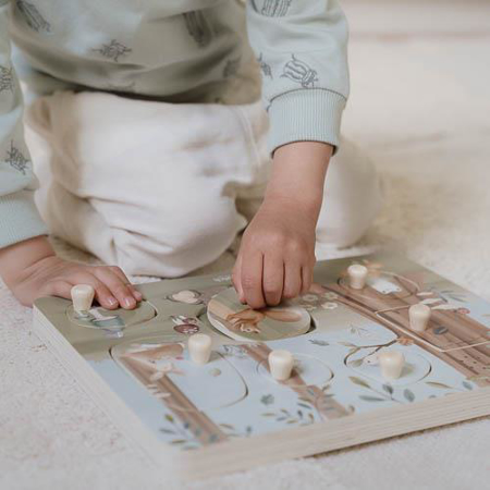 Slika za Little Dutch® Drvene puzzle sa zvukom Forest Friends FSC