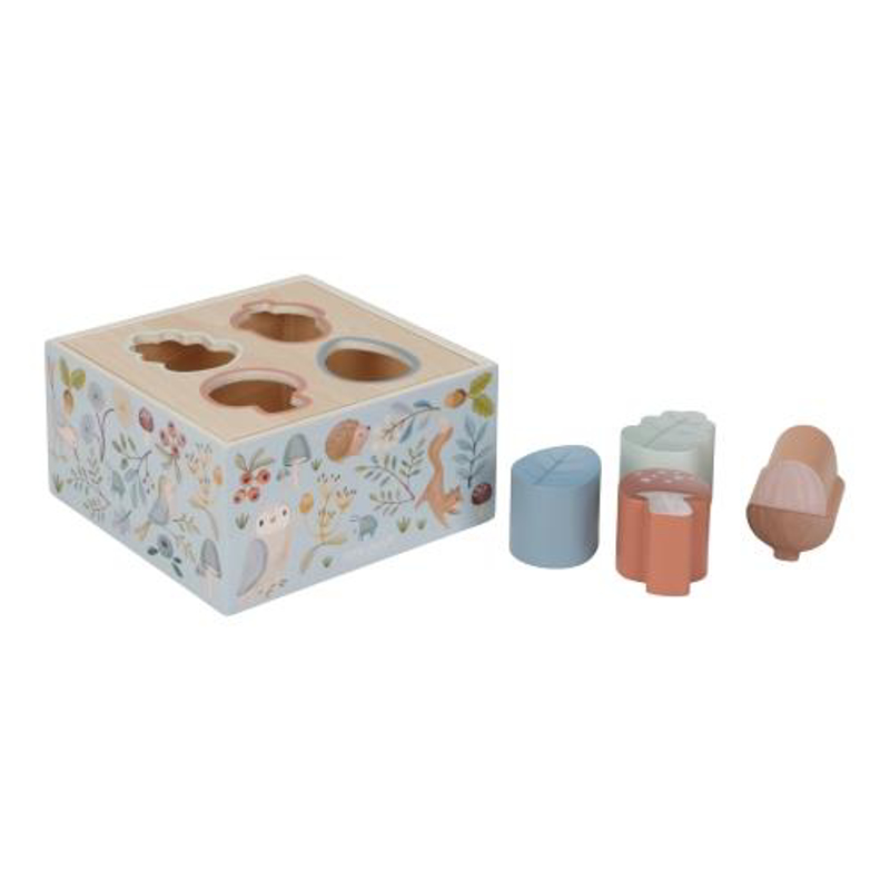 Little Dutch® Kocka za razvrščanje oblik Forest Friends FSC
