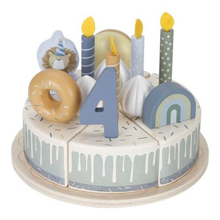 Little Dutch® Lesena rojstnodnevna torta Blue