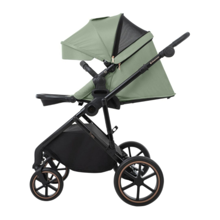 Slika za KikkaBoo® Dječji kolica s košarom 2u1 Thea Army Green