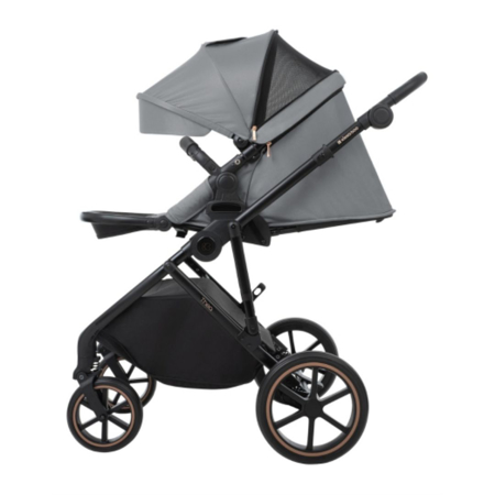 KikkaBoo® Otroški voziček s košaro 2v1 Thea Grey