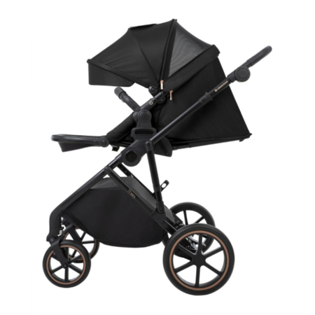 KikkaBoo® Otroški voziček s košaro 2v1 Thea Black