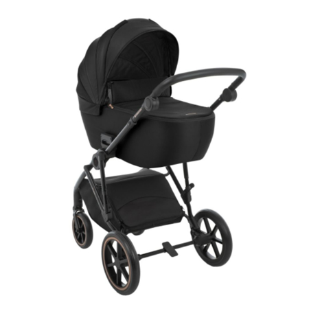 KikkaBoo® Otroški voziček s košaro 2v1 Thea Black
