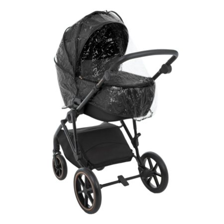 KikkaBoo® Otroški voziček s košaro 2v1 Thea Black