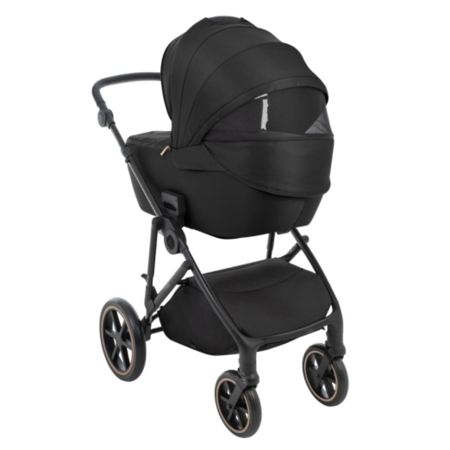 KikkaBoo® Otroški voziček s košaro 2v1 Thea Black
