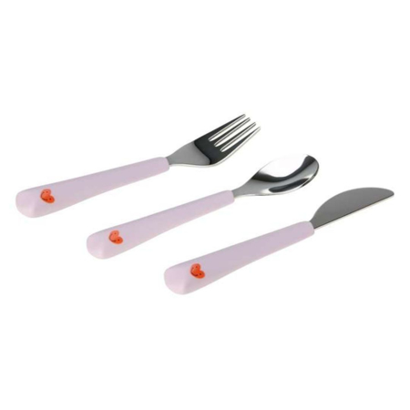 Lässig® Otroški pribor 3-delni Happy Rascals Heart Lavender
