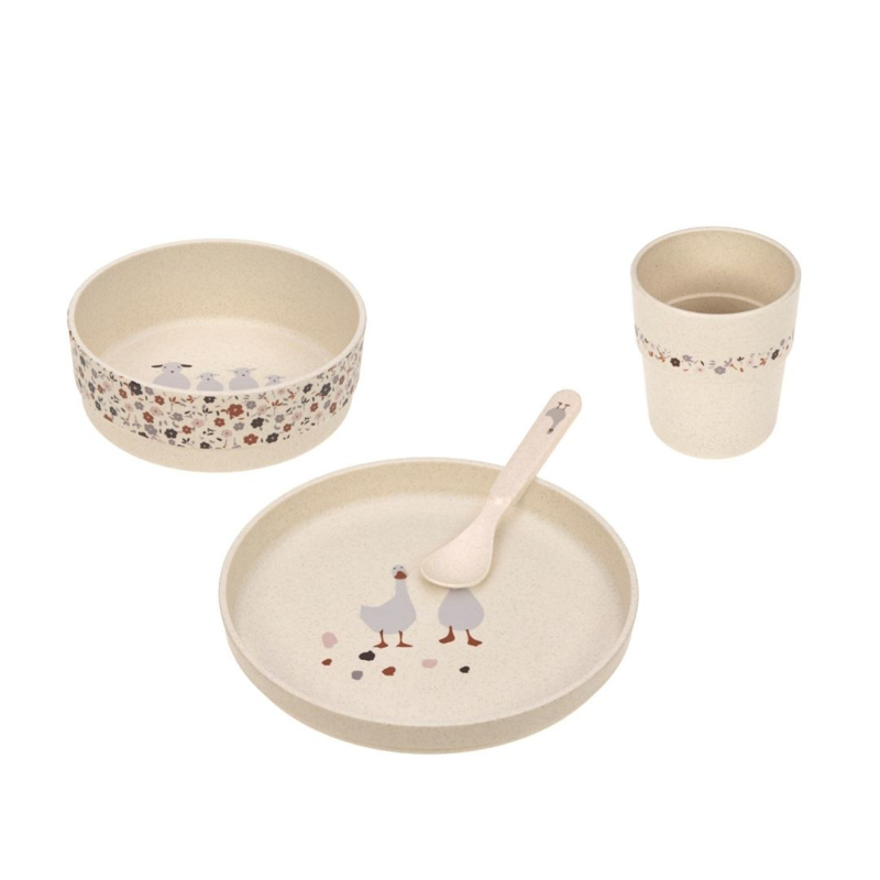 Slika za Lässig® Set za hranjenje Tiny Farmer, Sheep & Goose Beige
