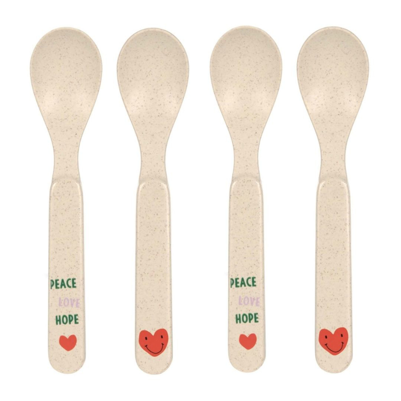 Lässig® Žlica 4 kos Happy Rascals Heart Lavender
