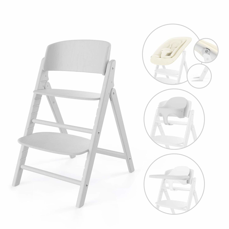 Cybex® Otroški stolček za hranjenje Click&Fold 4v1 White