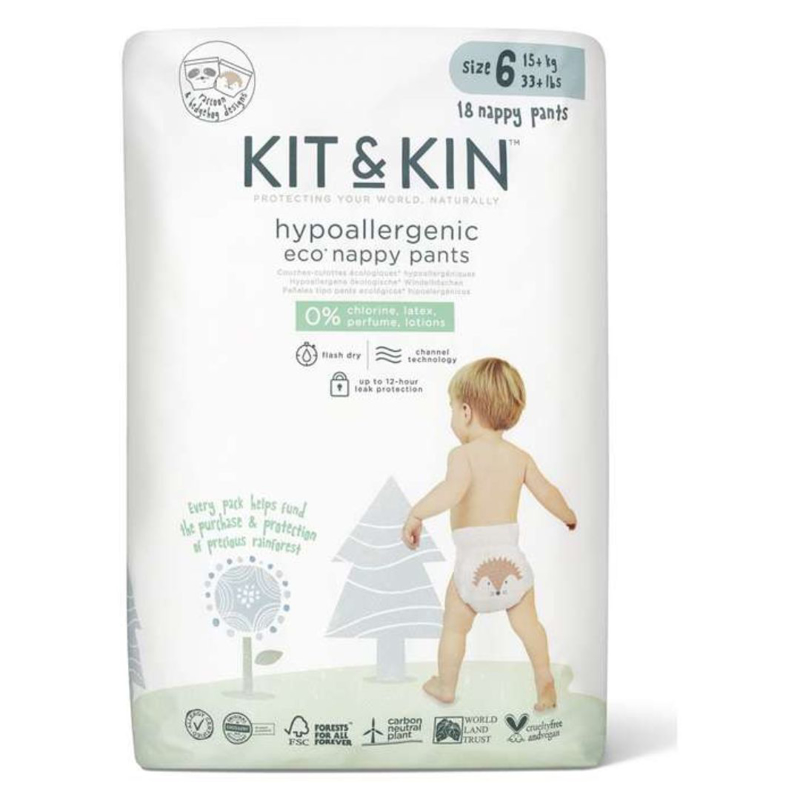 Slika za Kit&Kin® Hlačne pelene XL veličina 6 (15 kg+) 18 kom
