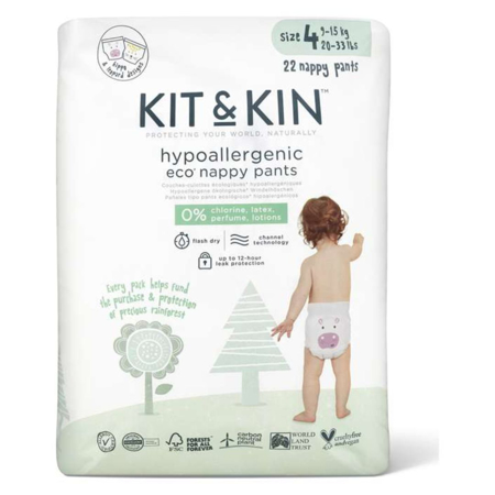 Slika za Kit&Kin® Hlačne pelene Maxi veličina 4 (9-15 kg) 22 kom