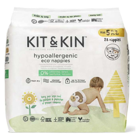 Slika Kit&Kin® Plenice velikost 5 (11+ kg) 28 kos