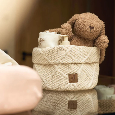 Jollein® Košara za shranjevanje Check Knit Oatmeal