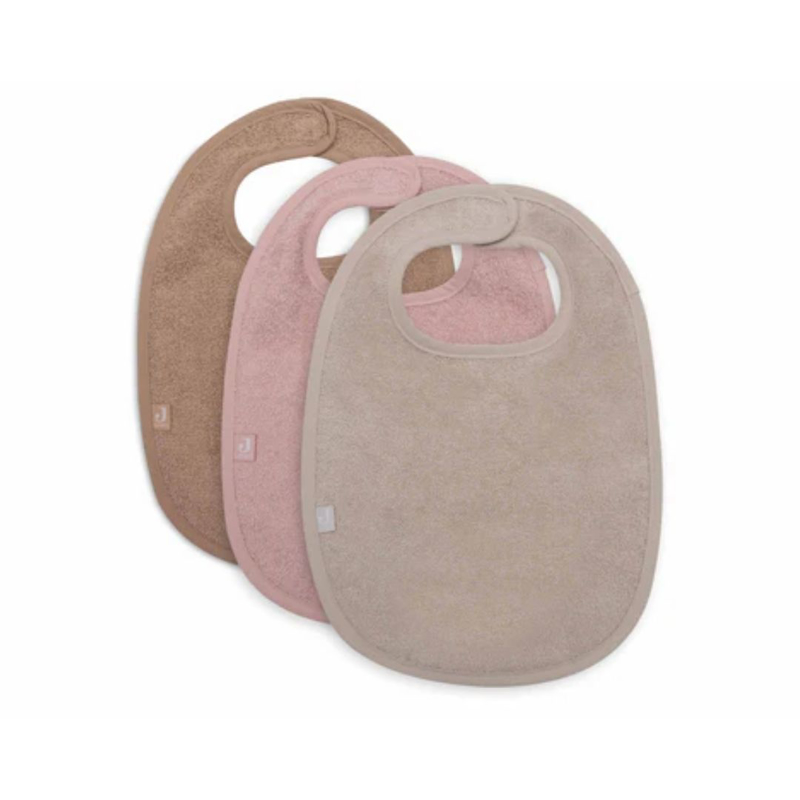 Jollein® Komplet 3 bombažnih slinčkov Wild Rose/Nougat/Biscuit