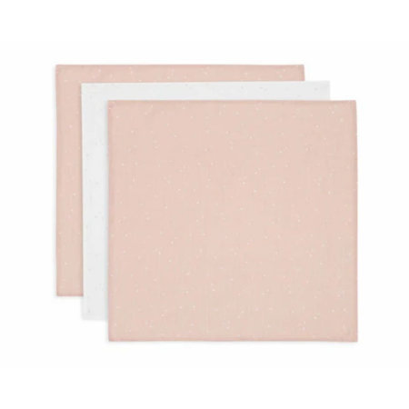 Slika Jollein® Komplet 3 tetra pleničk Twinkling Wild Rose 70x70 cm