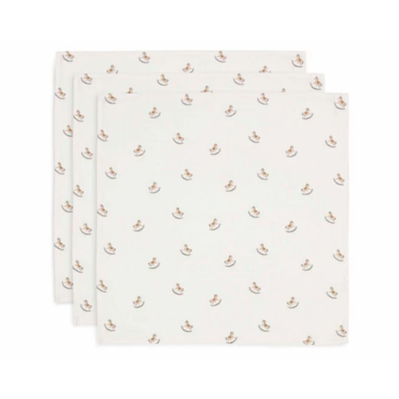 Picture of Jollein® 3pack Muslin multi cloth small Nostalgic Ride 70x70 cm