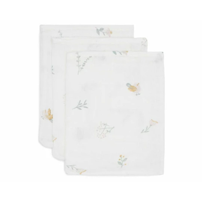 Slika za Jollein® Komplet 3 krpice za umivanje Lovely Birds 20x15