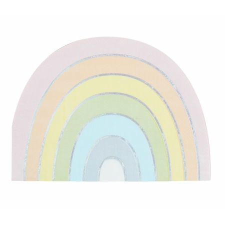Ginger Ray® Rainbow papirnate serviete Pastel Rainbow 16 kosov