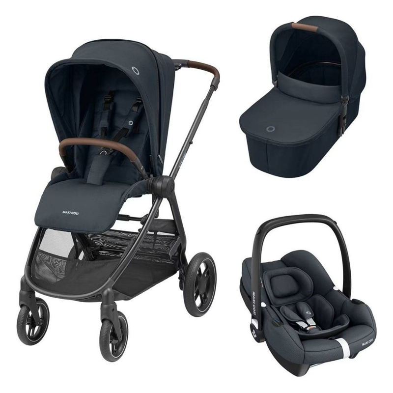 Maxi Cosi® Otroški voziček 3v1 Street+ Essential Graphite