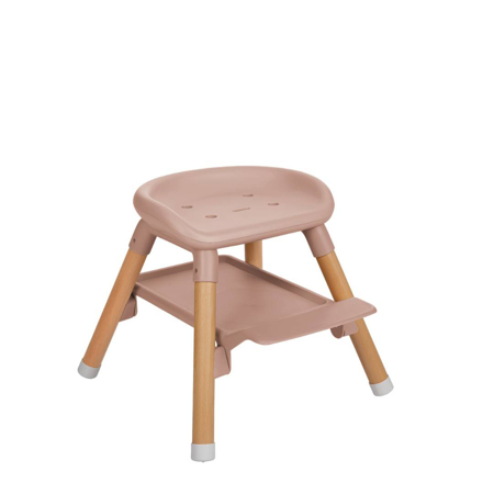 KikkaBoo® Otroški stol za hranjenje 2v1 Woody Pink