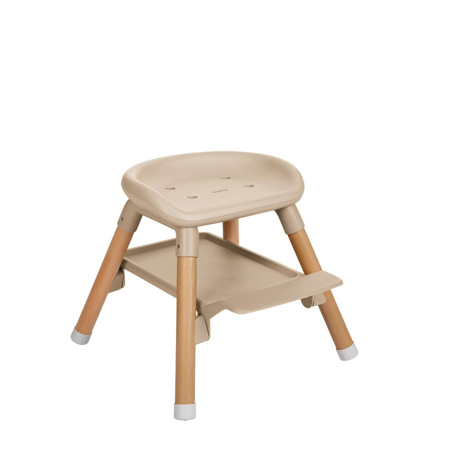 KikkaBoo® Otroški stol za hranjenje 2v1 Woody Beige