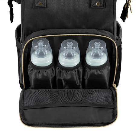 Slika za KikkaBoo® Ruksak za previjanje Black & Gold 2025