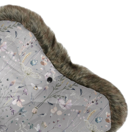 KikkaBoo® Rukavica za kolica Luxury Dreamy Fields Grey