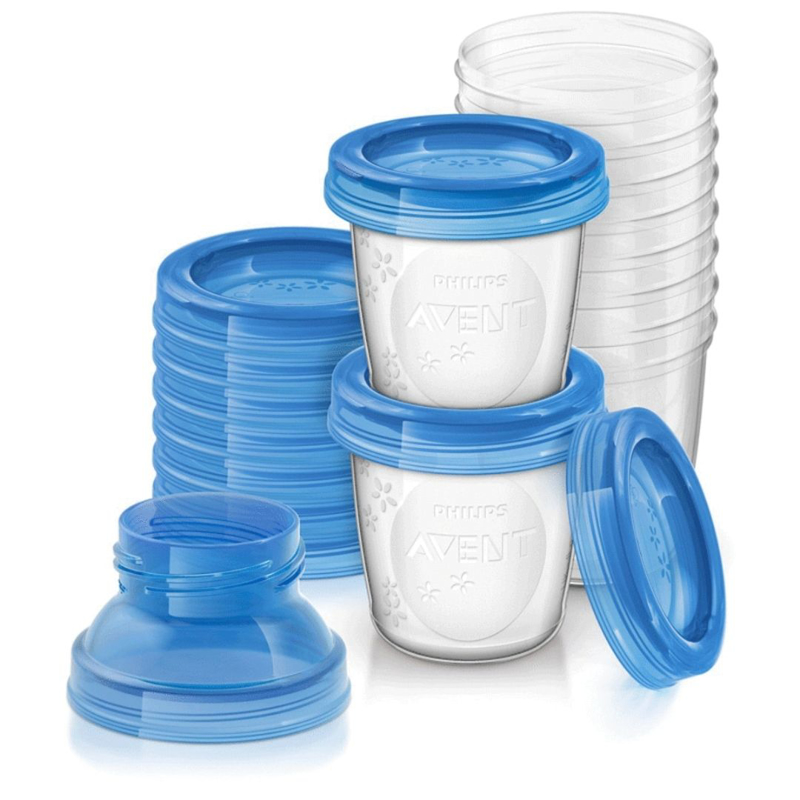 Philips AVENT® Posodice za shranjevanje + adapter 180ml 10 kos