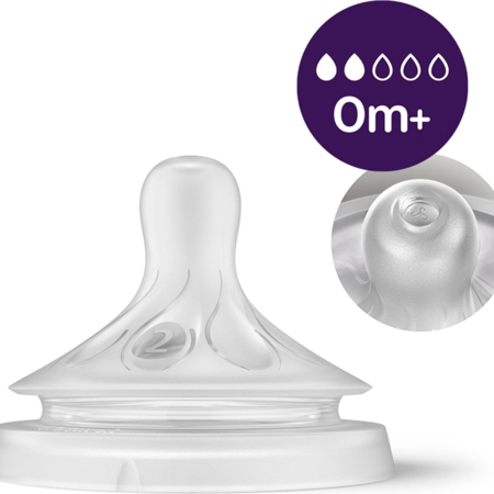 Philips AVENT® Steklena steklenička s cucljem Natural Response 120ml
