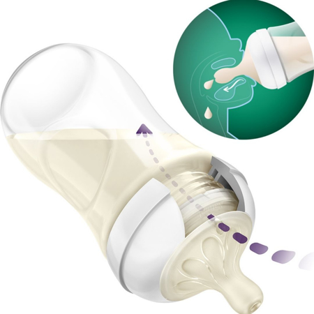 Philips AVENT® Steklena steklenička s cucljem Natural Response 120ml
