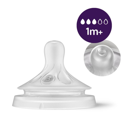 Philips AVENT® Steklena steklenička s cucljem Natural Response 240ml