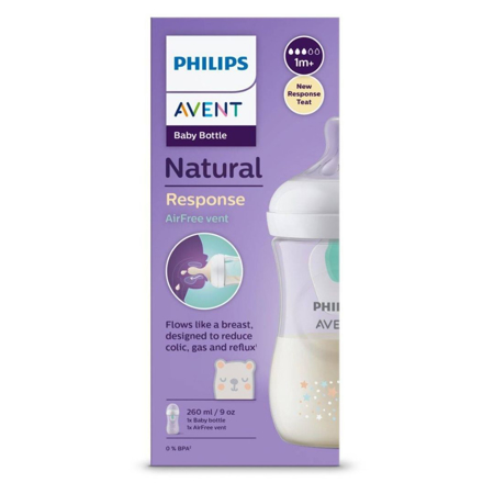 Slika Philips AVENT® Steklenička s cucljem Natural Response AFV Deco 260ml