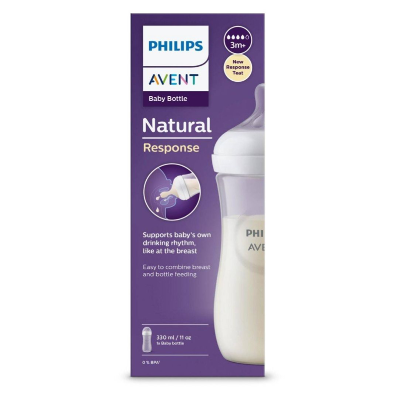 Philips AVENT® Steklenička s cucljem Natural Response 330ml