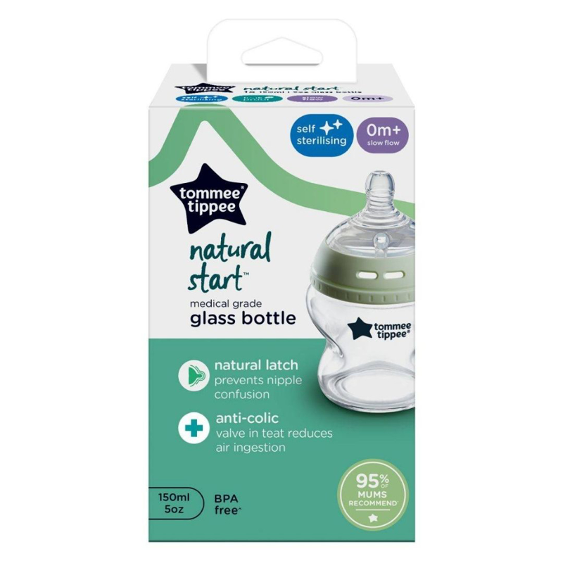 Immagine di Tommee Tippee® Biberon in vetro con tettarella Natural Start 150ml