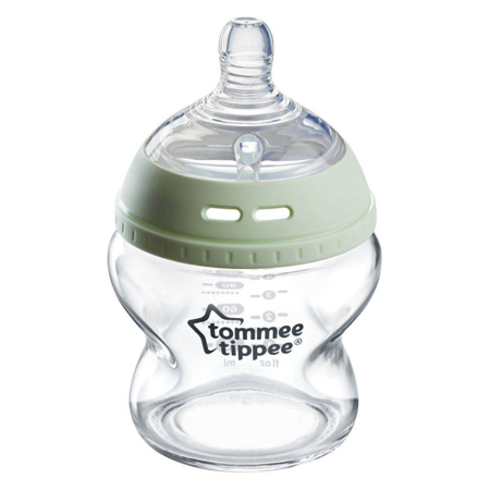 Tommee Tippee® Steklena steklenička s cucljem Natural Start 150ml